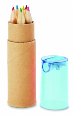 Logo trade promotional gifts image of: 6 coloured pencils